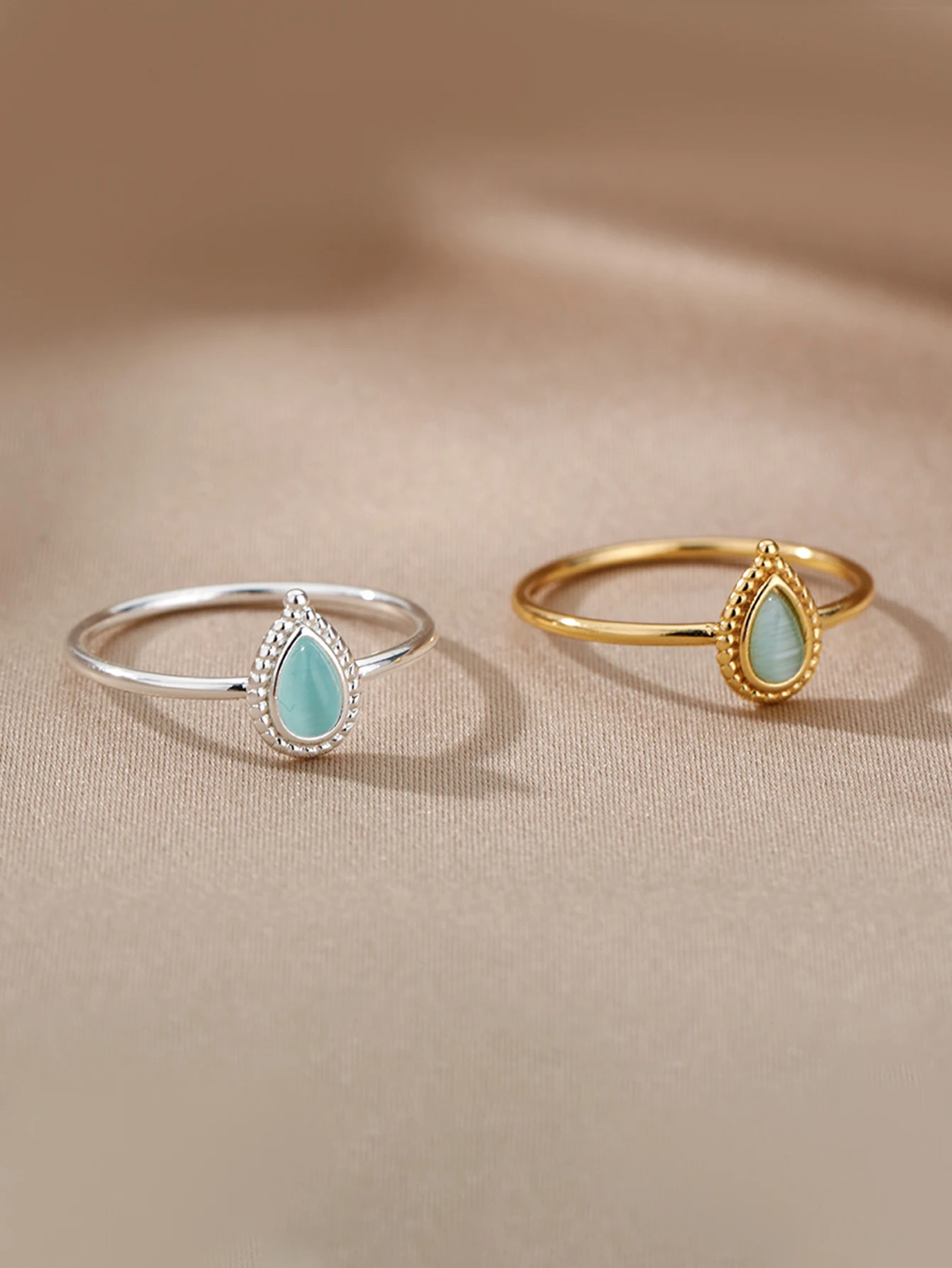 boho Opal Stainless Steel Ring