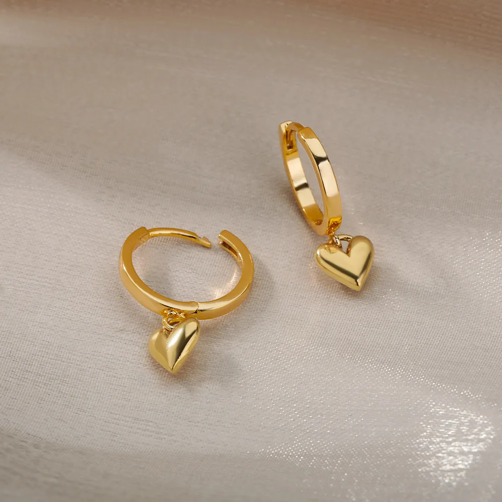bohemian Heart Dangle Earrings