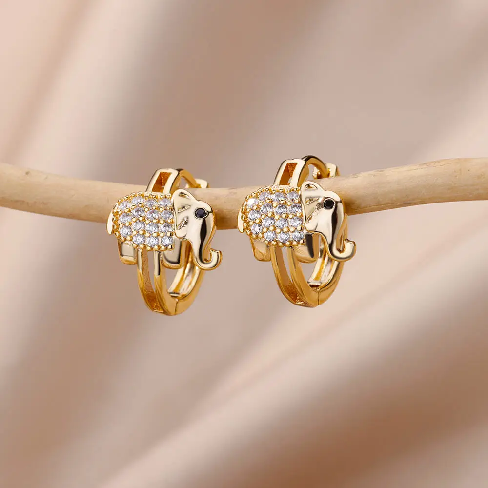 hippie Owl Hoop Earrings Women