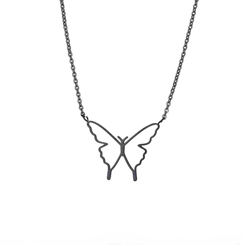vintage Butterfly Pendant Necklace