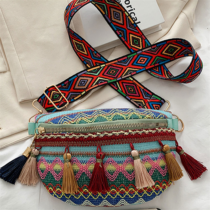 Colorful gypsy Bag with Tassels