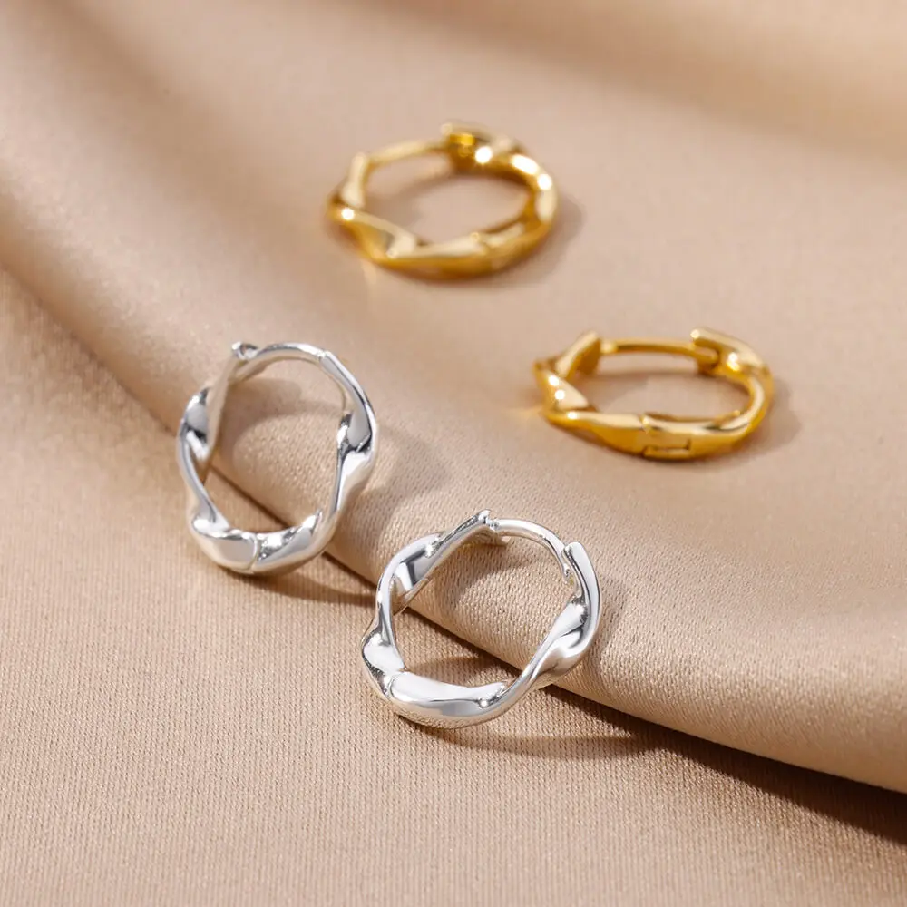 bohemian Twist Earrings Gold Design