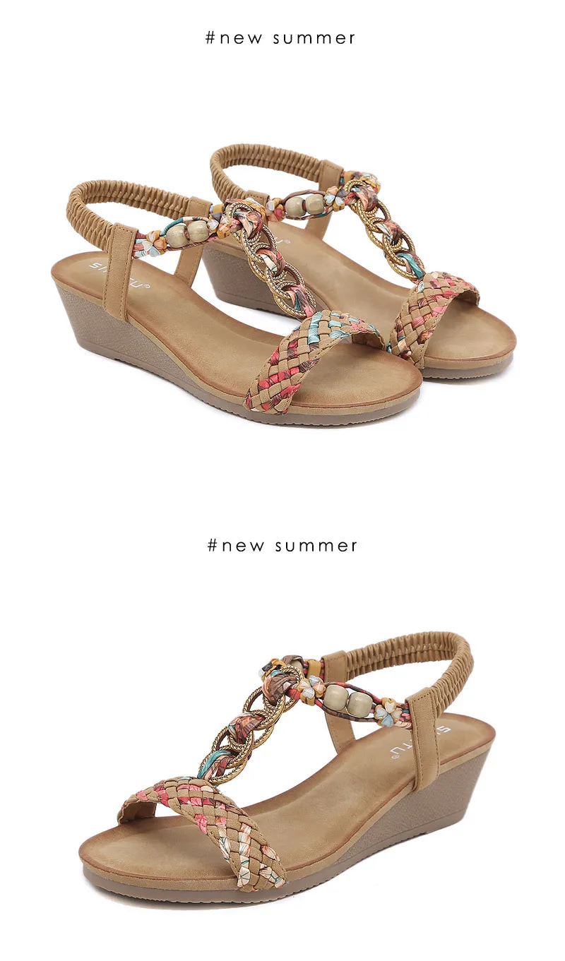 vintage Wedge Sandals for Women