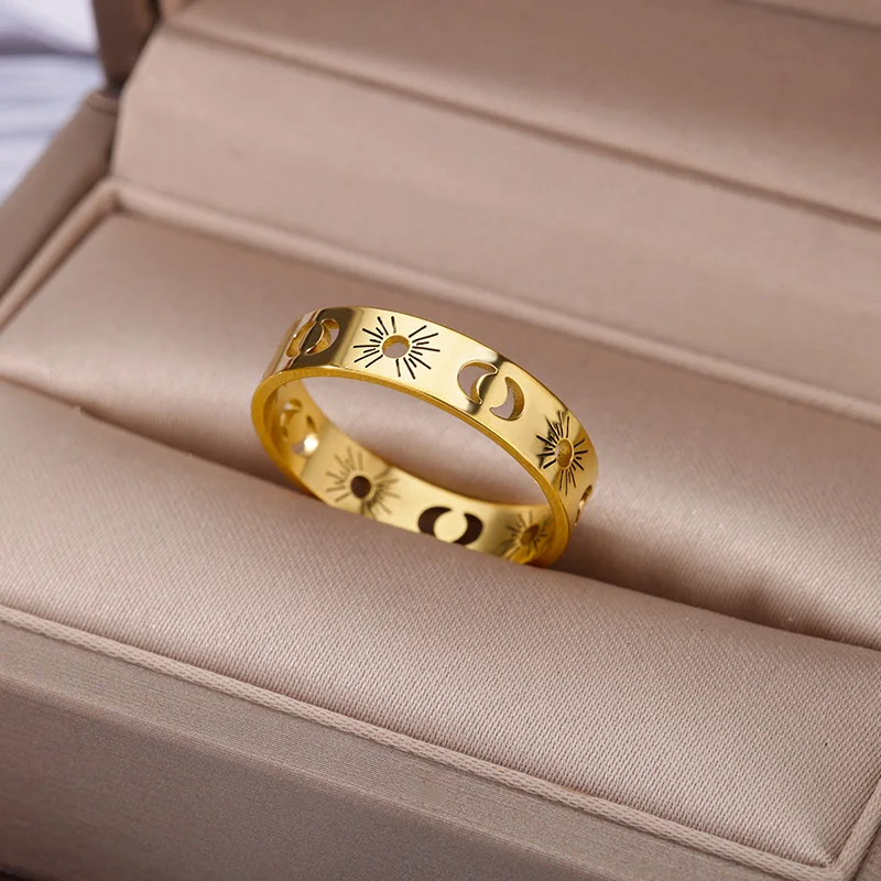 gypsy Sun Moon Ring Jewelry