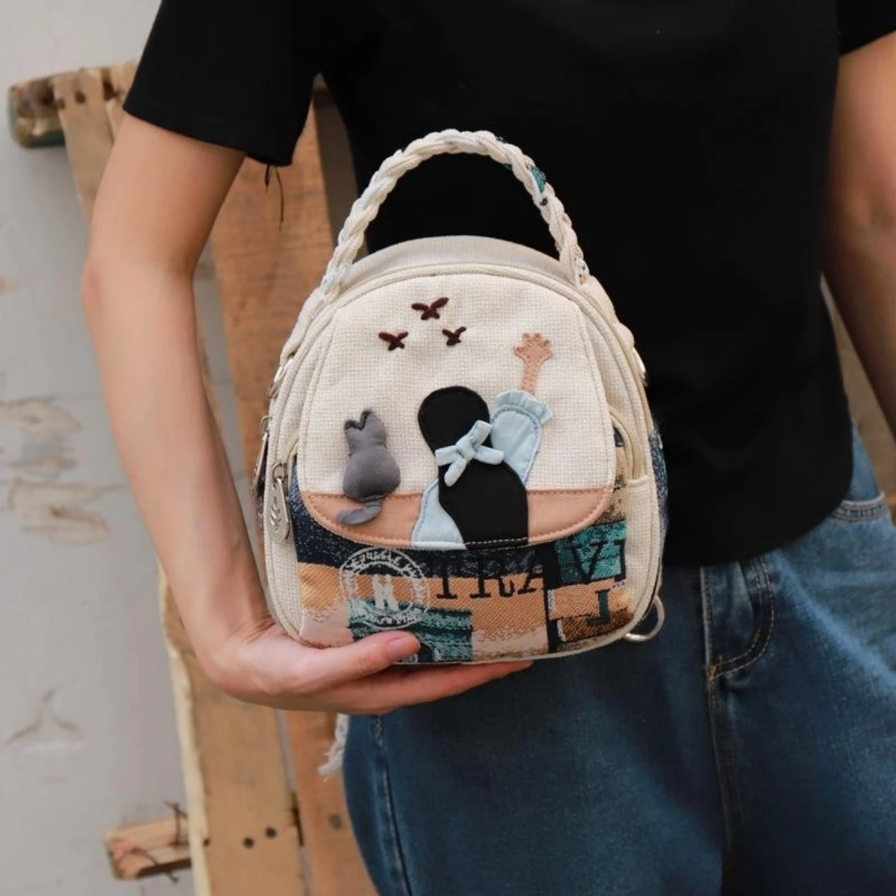 Colorful bohemian Backpack for Adventures