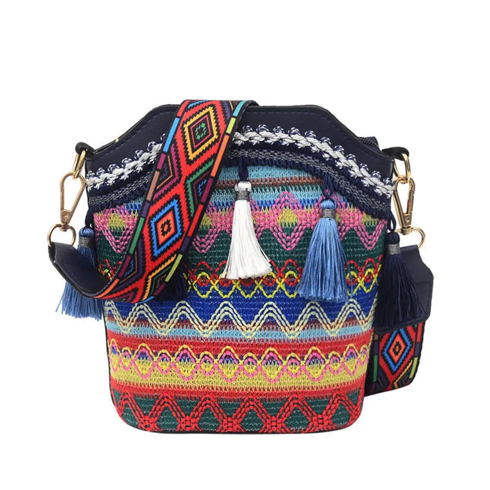 Colorful hippie Bag with Tassels