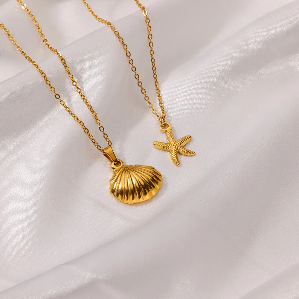 bohemian Starfish Shell Necklace