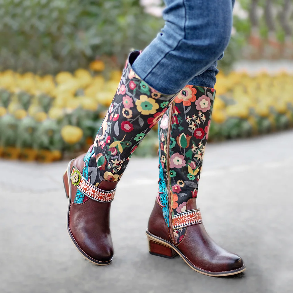 Värikkäät Boho Saappaat Naisille