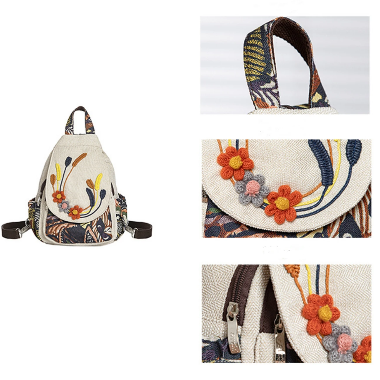 bohemian Chic Versatile Backpack Bag