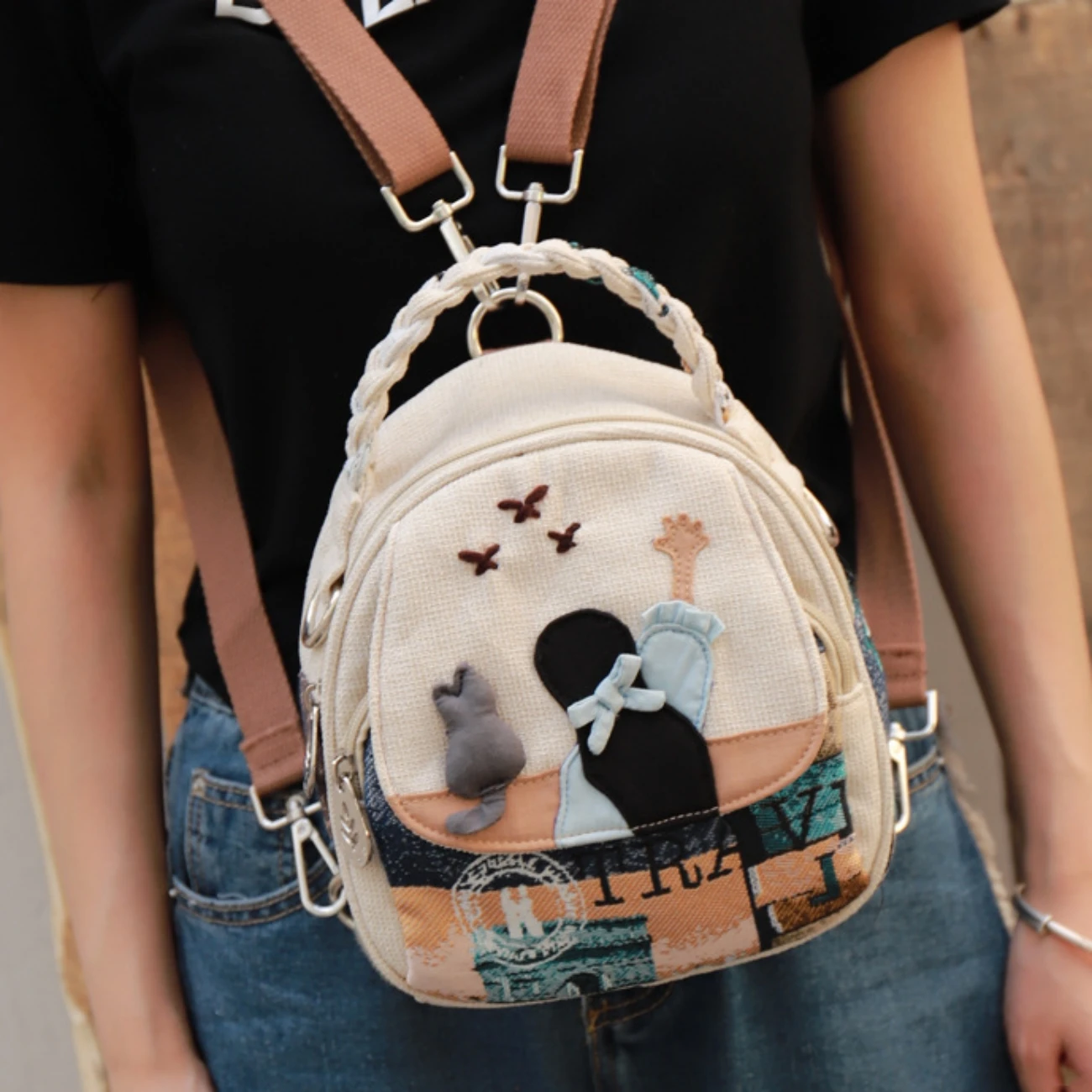 Colorful gypsy Backpack for Adventures