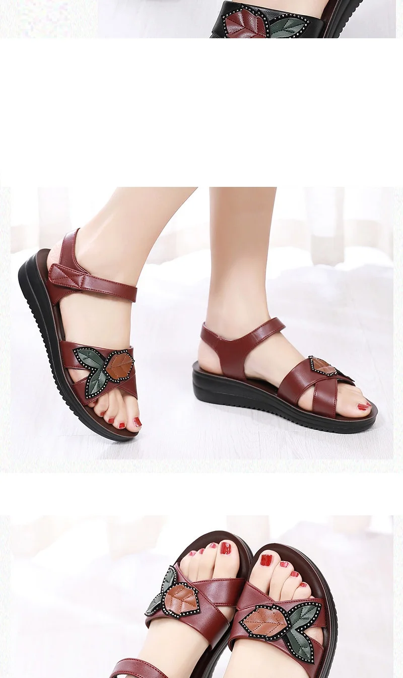 hippie Floral Comfort Sandals Women