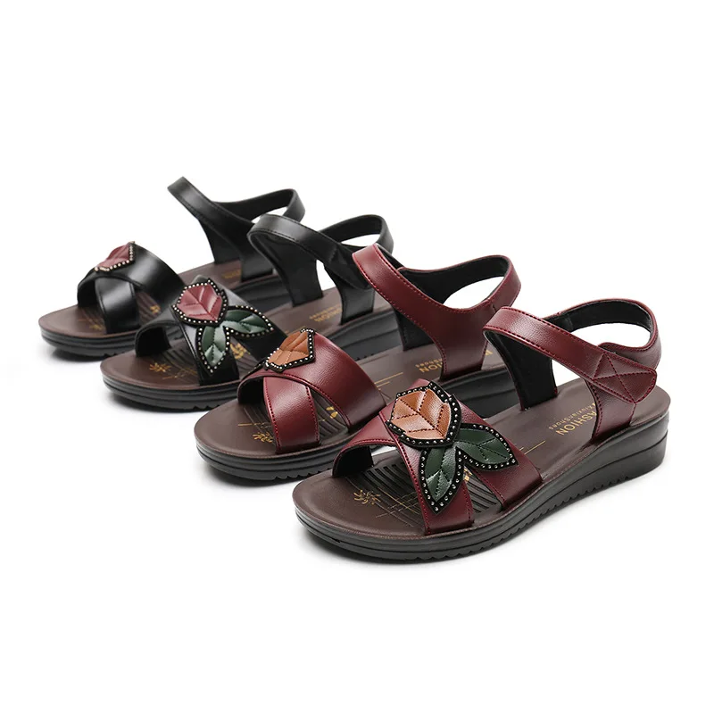 boho Floral Comfort Sandals Women