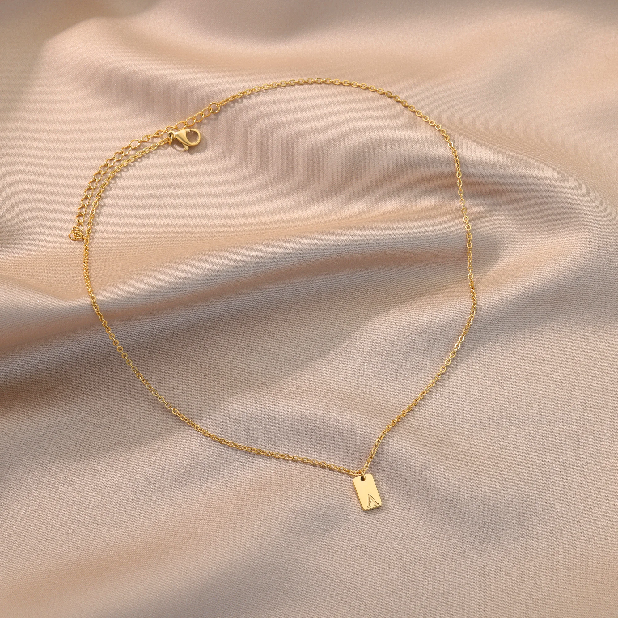 hippie Initial Letter Necklace Gift