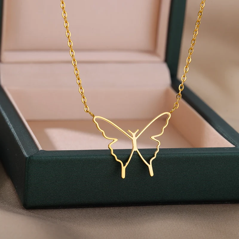 gypsy Butterfly Pendant Necklace