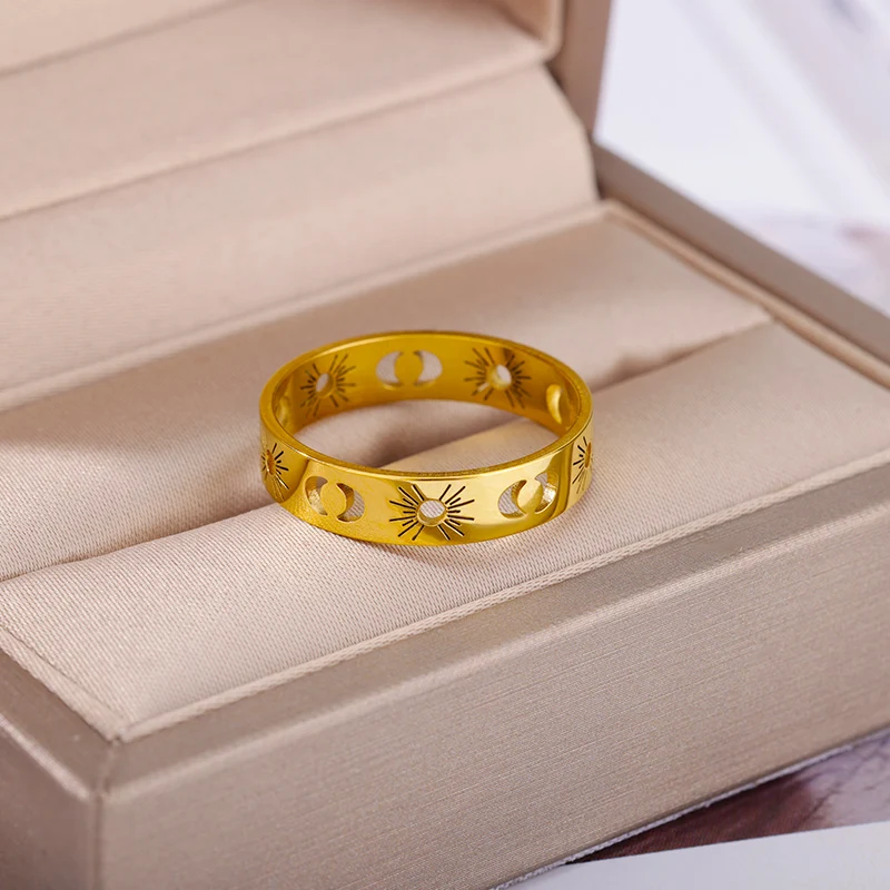 gypsy Sun Moon Ring Jewelry
