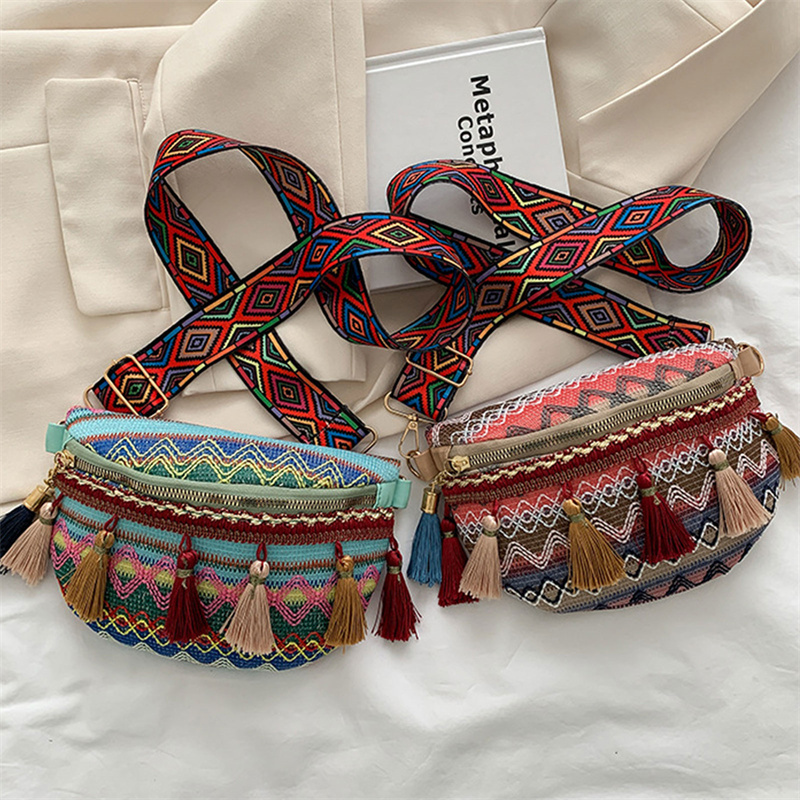 Colorful gypsy Bag with Tassels