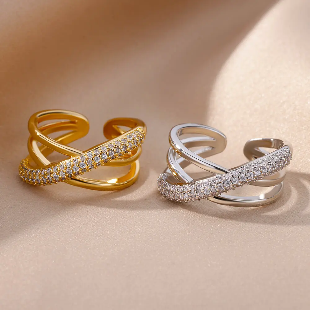 gypsy Elegance Zircon Cross Rings