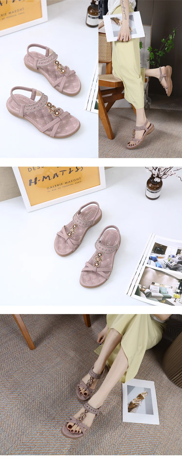 boho Sandals Women Casual Summer