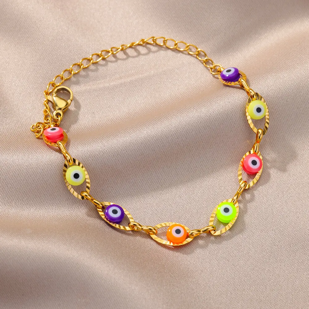 gypsy Evil Eye Bracelet Adjustable