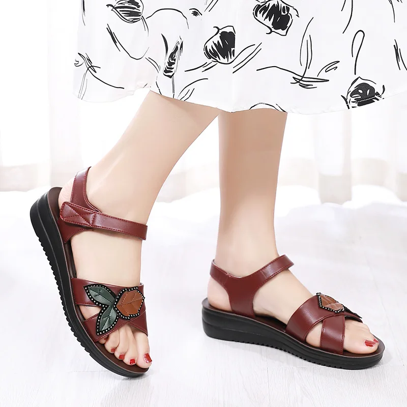 hippie Floral Comfort Sandals Women