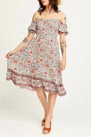 Cute Floral Boho Dress