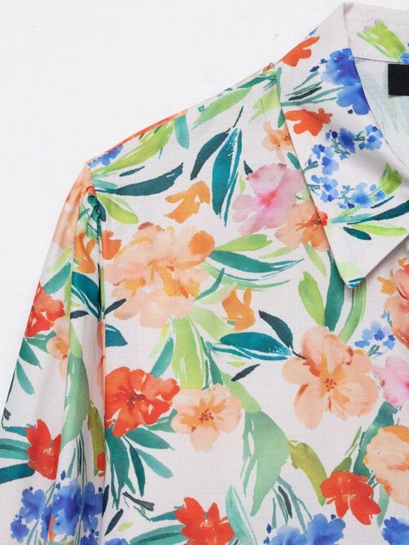 Boho Floral Trouser and Blouse Set - Image 5