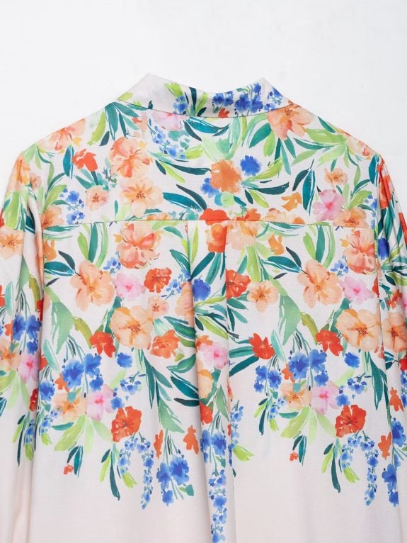 Boho Floral Trouser and Blouse Set - Image 7