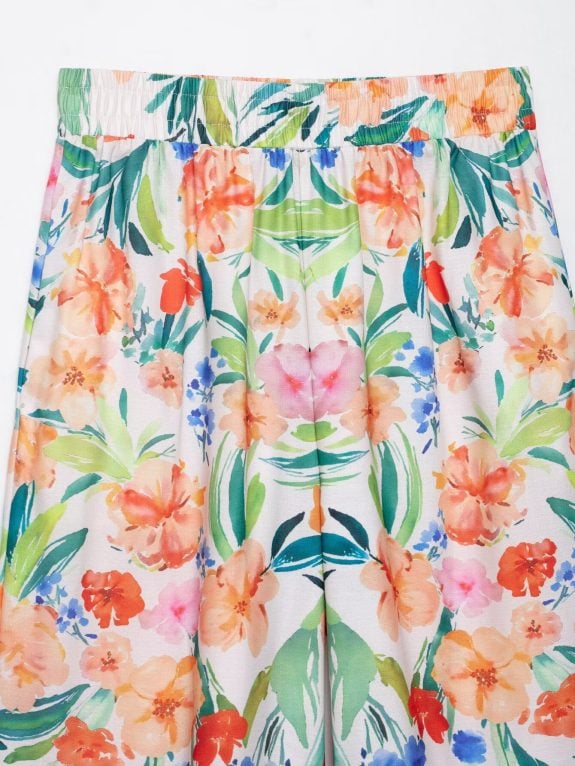 Boho Floral Trouser and Blouse Set - Image 14