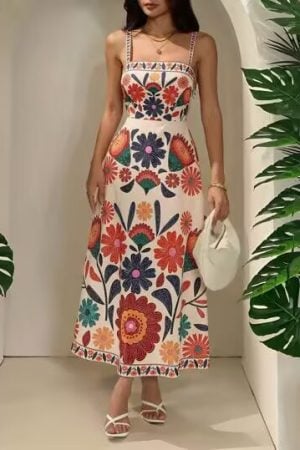 Floral Ethnic Summer Dress