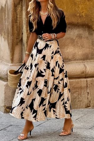 Holiday Boho Floral Skirt