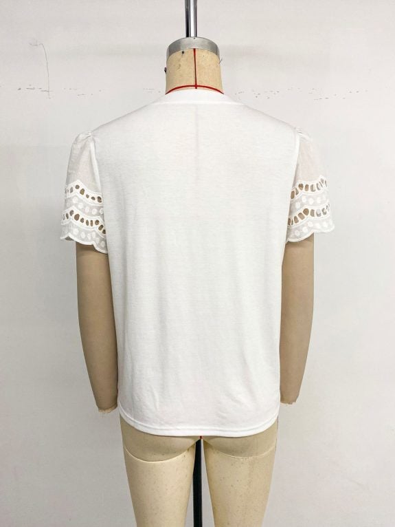 Casual White Summer Top - Image 11