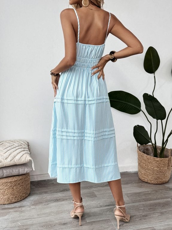 Romantic Sleevless Summer Midi Dress – Image 6