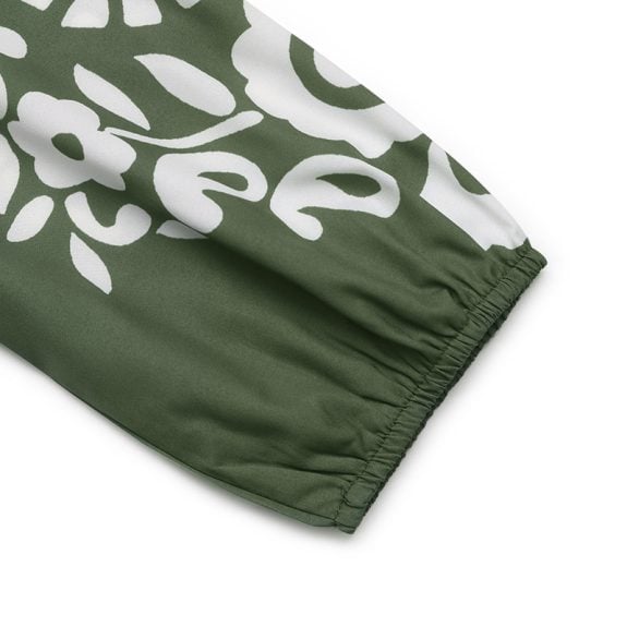 Green Boho Dress with Ethnic Print – Bild 8