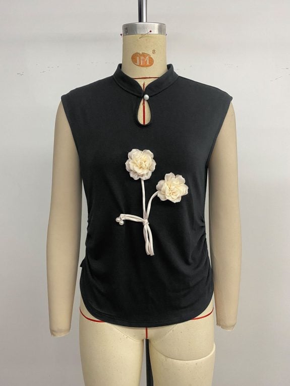 Elegant Black Boho Chic Top - Bild 11