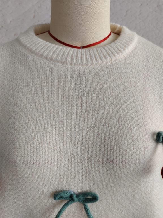 Yellow Knitted Boho Pullover - Imagen 14