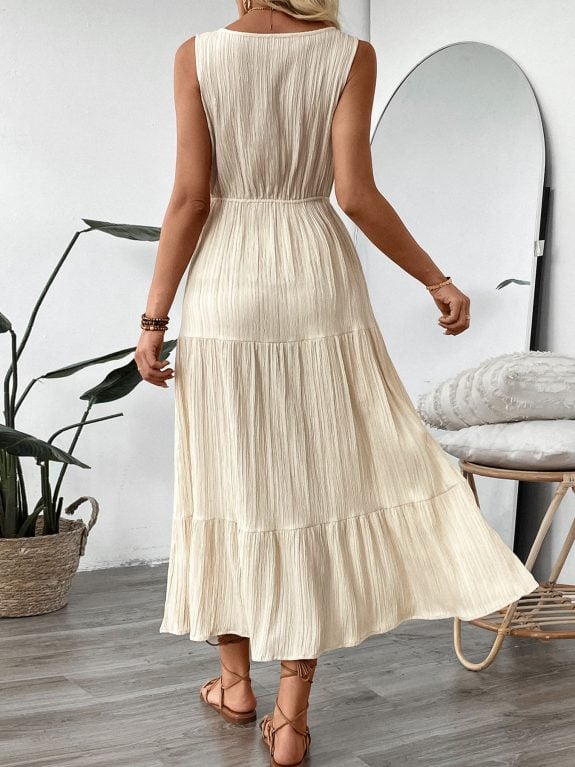 Simple Boho Summer Sleeveless Dress - Image 6
