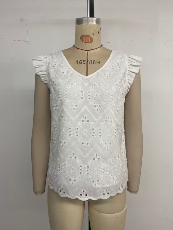 White Boho Lace Top - Image 11