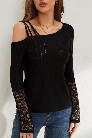 Asymmetric off Shoulder Boho Chic Top
