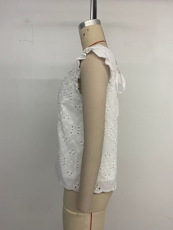 White Boho Lace Top - Image 12