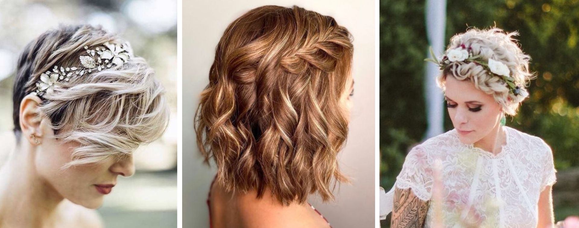 hairstyle strapless dress short hair