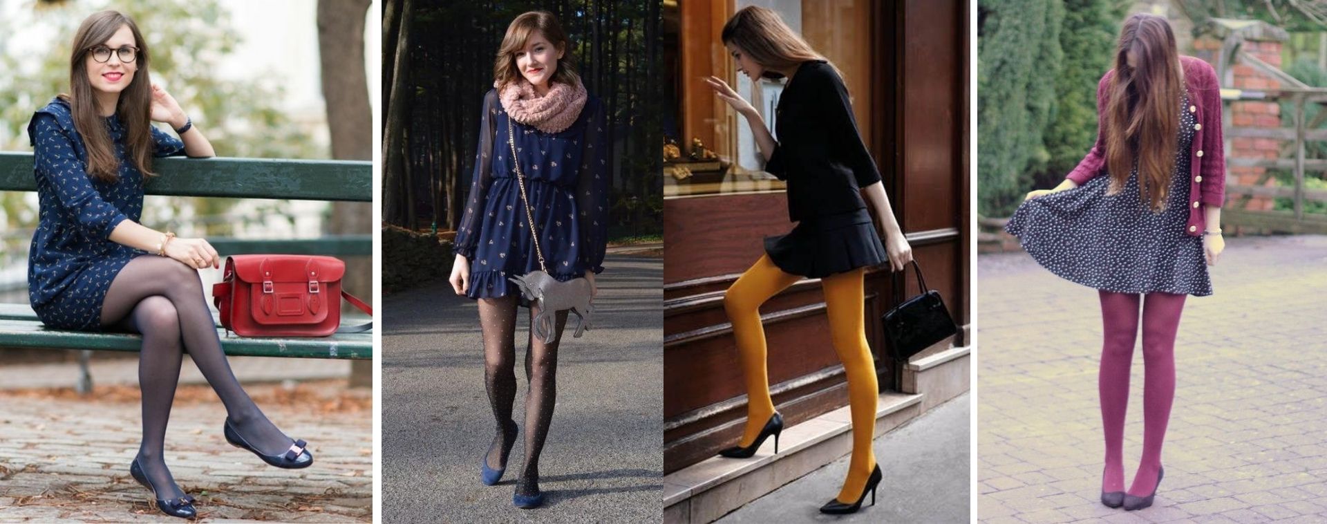 navy blue dress tights