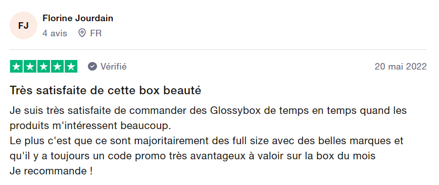 Positive Glossybox Review